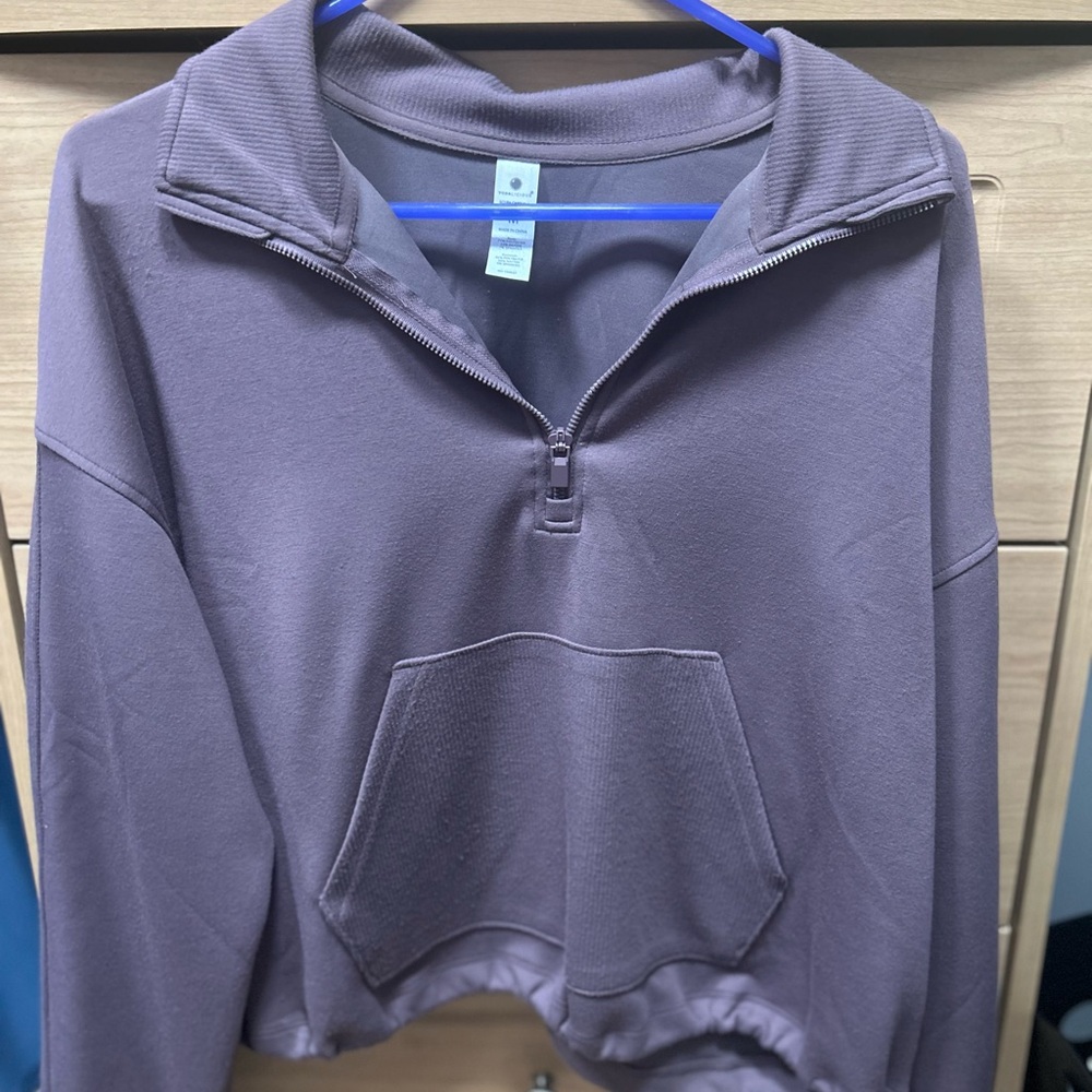 Yogalicious Purple Quarter-Zip Hoodie